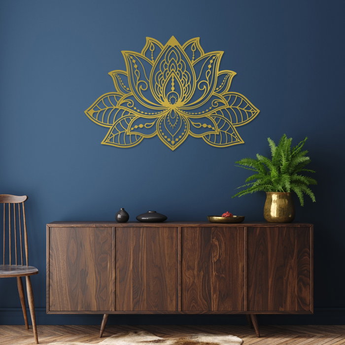Wallity Lotussa-2 Accesorio Decorativo de Pared Dorado Wallity Lotussa-2 Accesorio Decorativo de Pared Dorado